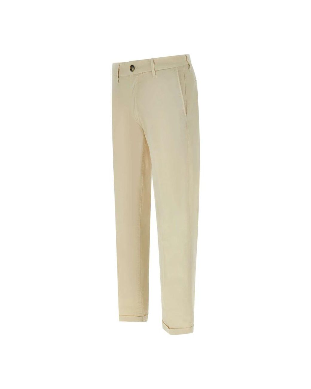 Re-hash Natural Straight Trousers for men