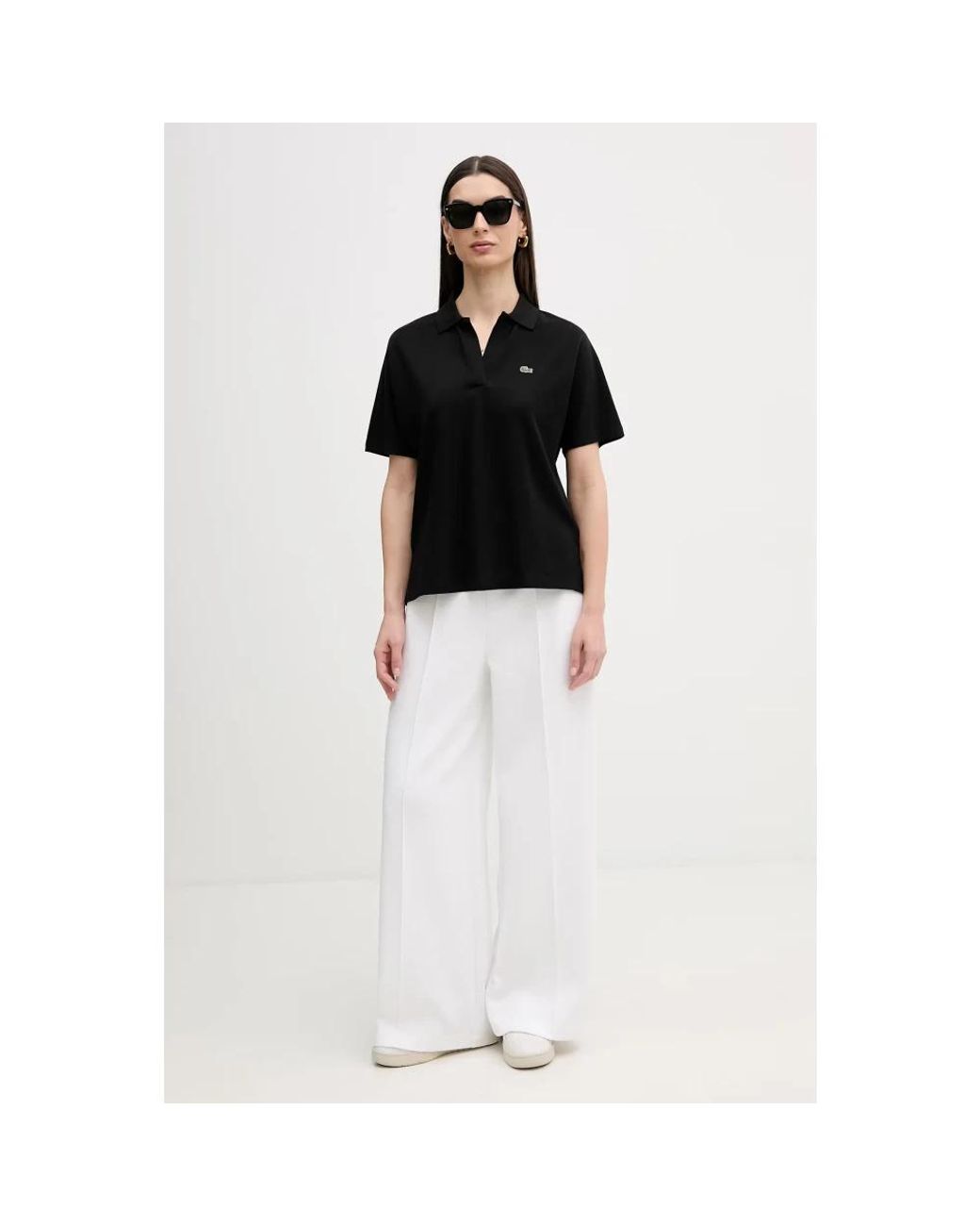 Polo Shirts Lacoste de color Black