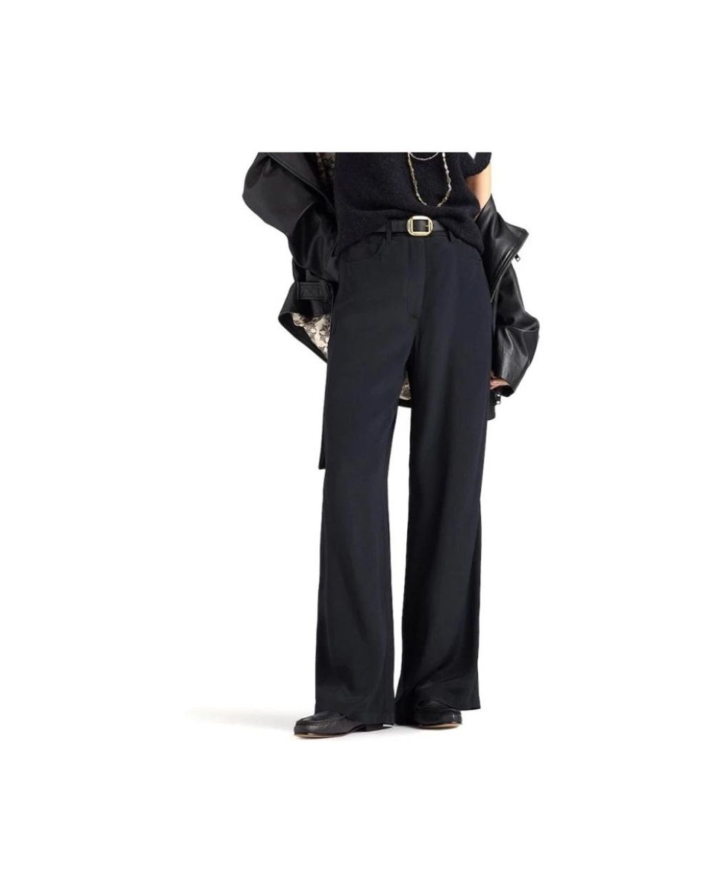Momoní Gray Wide Trousers