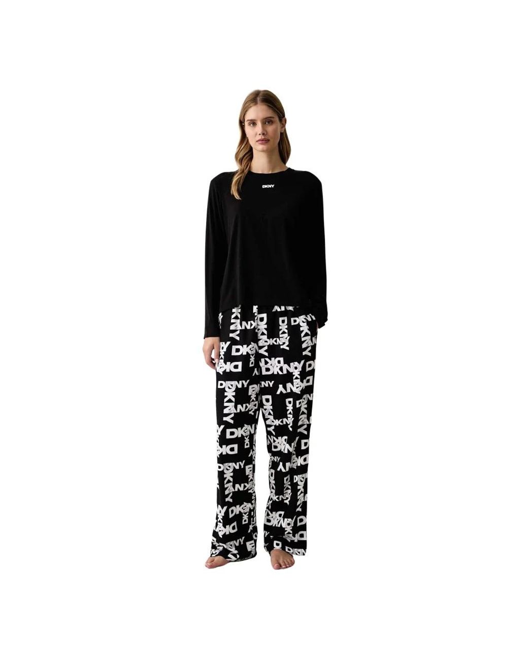 DKNY Tweeledige Pyjamaset in het Black