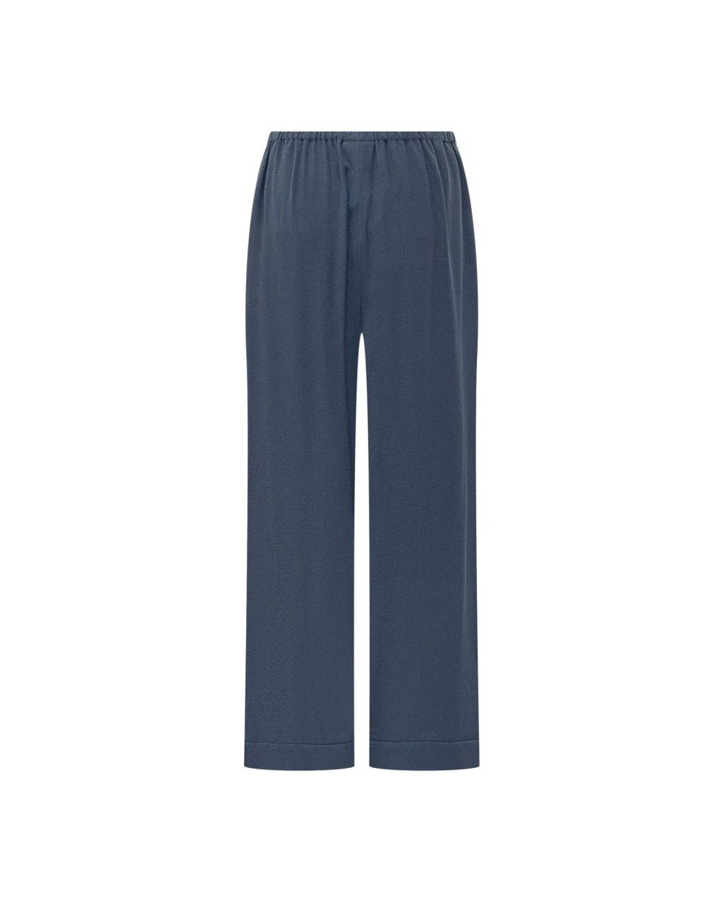 Emporio Armani Blue Wide Trousers