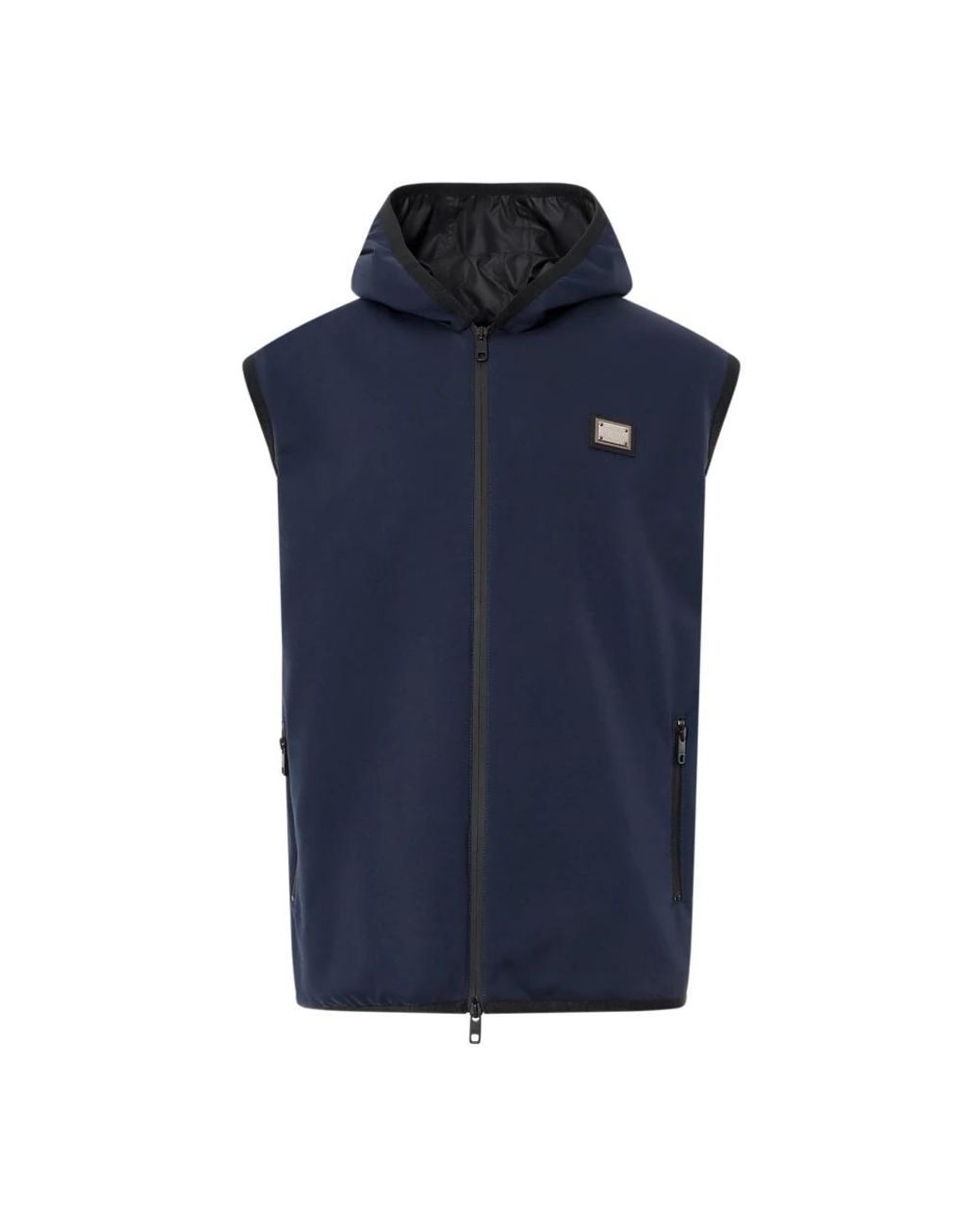 Dolce & Gabbana Jassen ,Blauw ,Katoen Blauw Jas Met Ritssluiting in het Blue voor heren