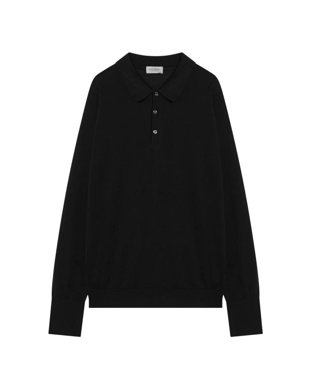 John Smedley Black Polo Shirts for men