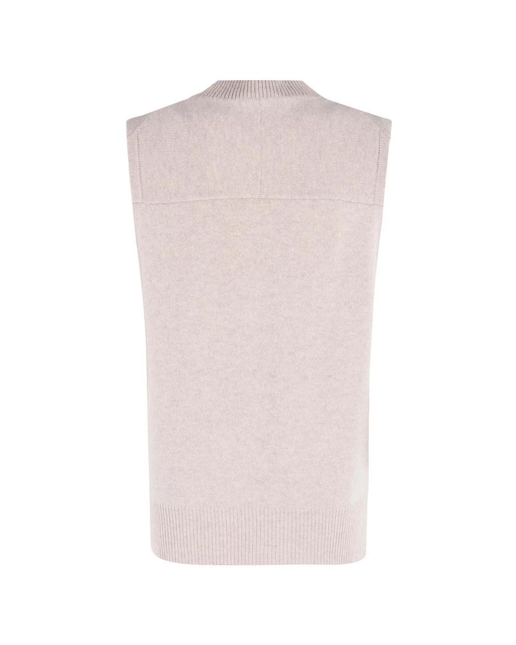Maison Kitsuné Pink Round-Neck Knitwear