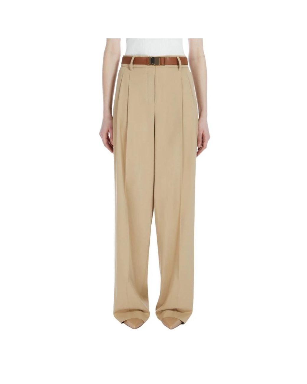 Max Mara Natural Wide Trousers