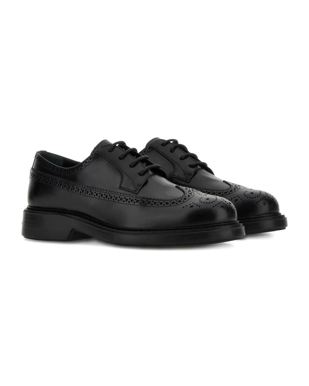 Hogan Black Laced Shoes for men