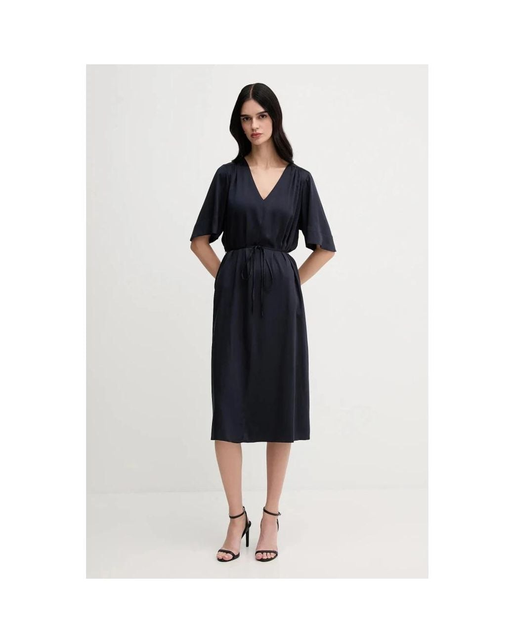 Midi Dresses Gant de color Black