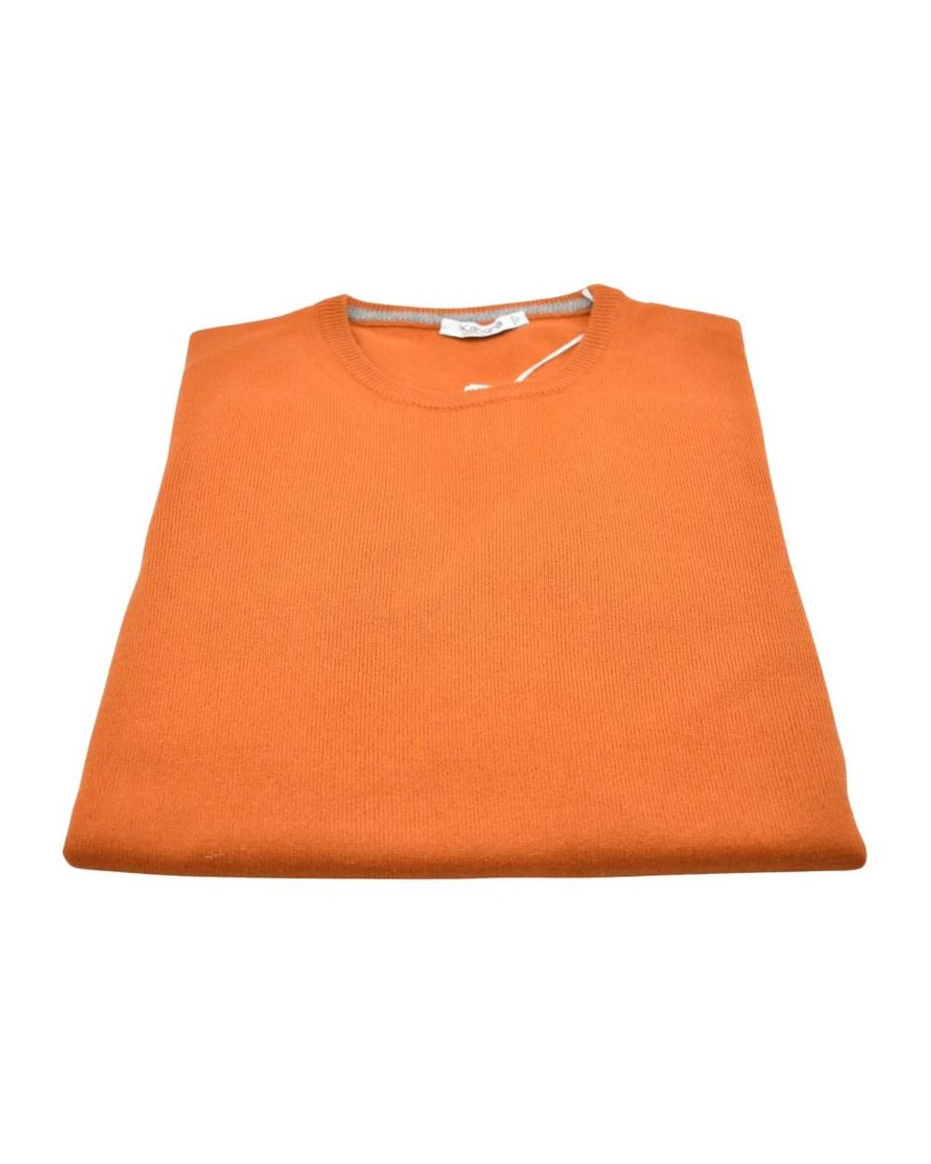 Kangra Orange Round-Neck Knitwear for men