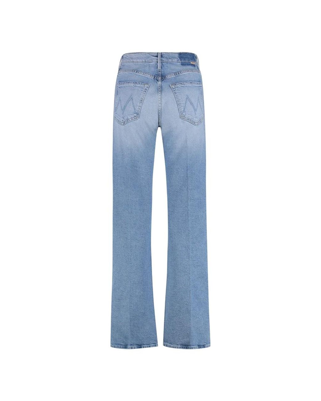 Mother Blue Straight Fit Jeans