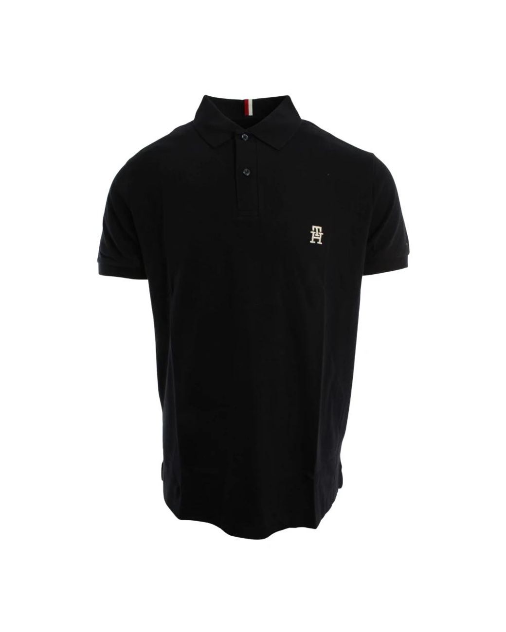 Tommy Hilfiger Black Polo Shirts for men