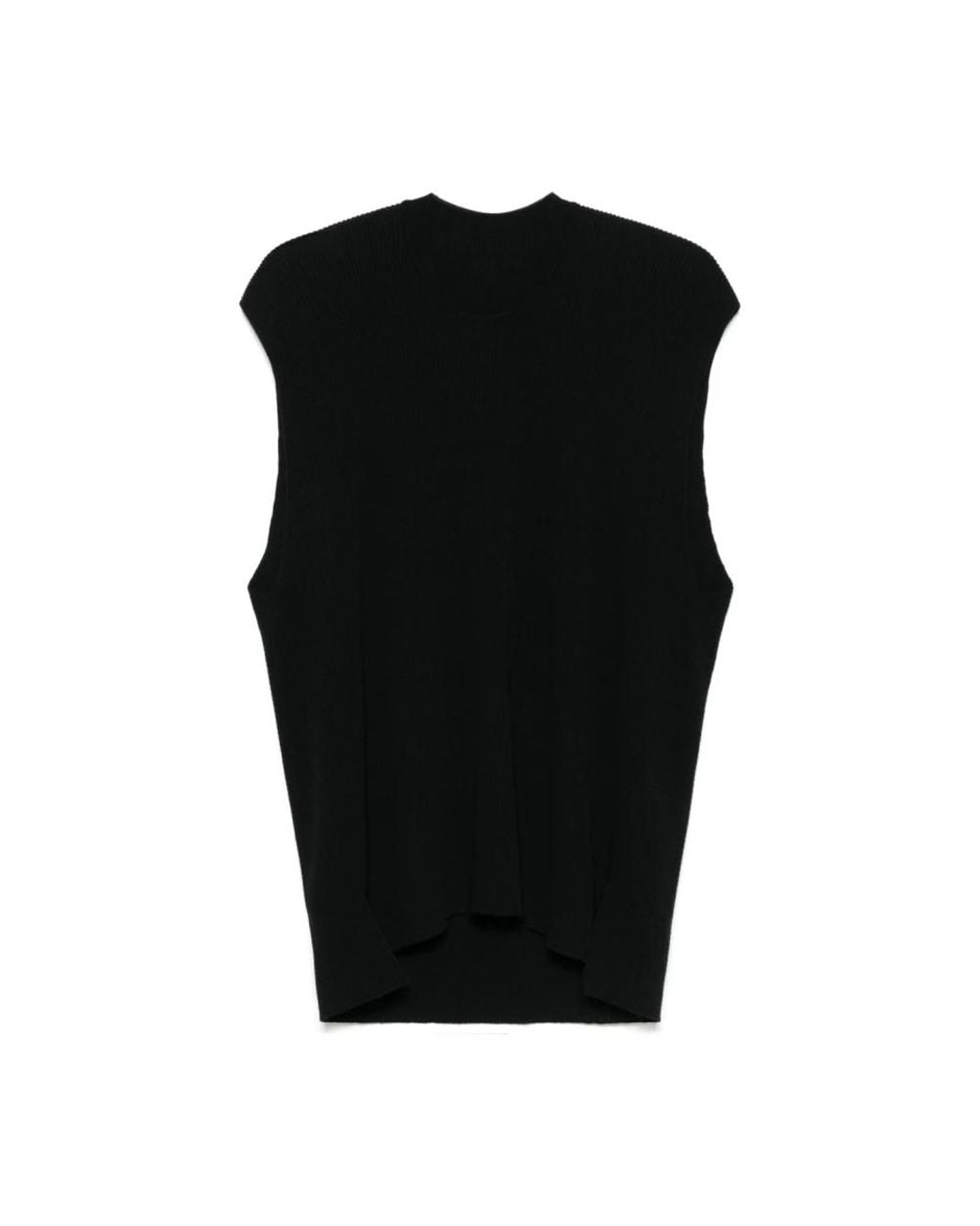 Issey Miyake Black Sleeveless Tops for men