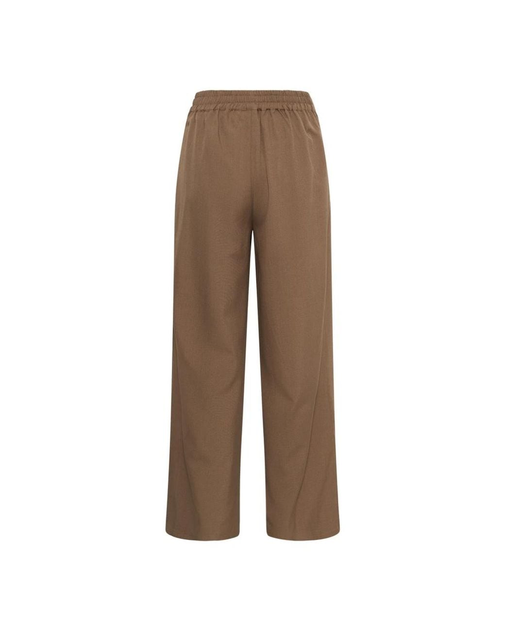 Wide Trousers Kaffe de color Brown
