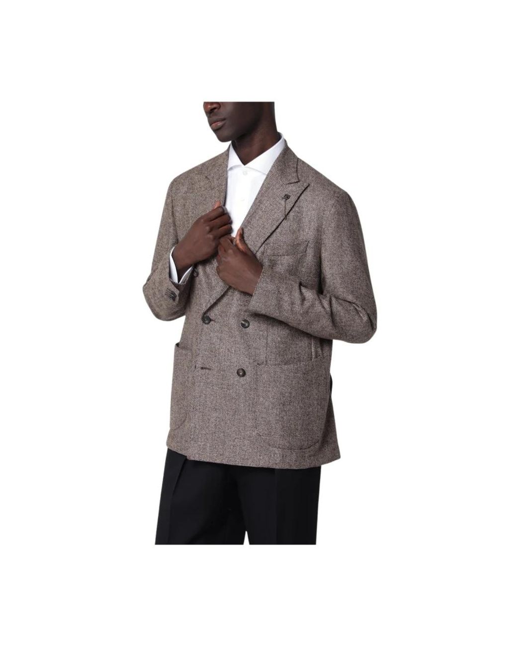 Santaniello Brown Blazers for men