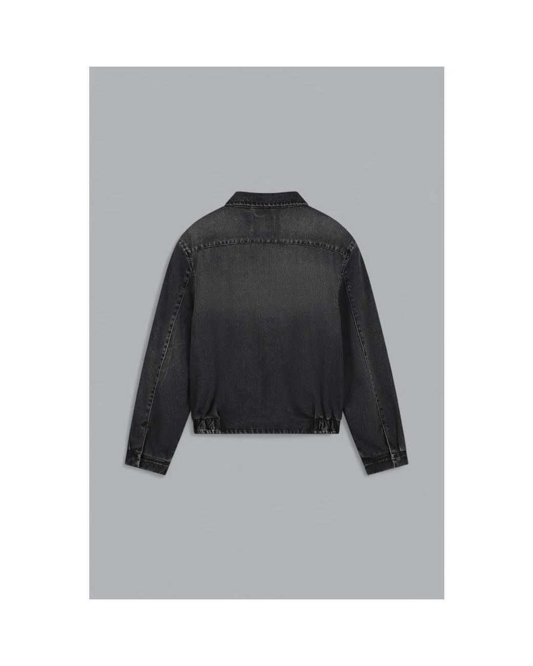 Denim Jackets Arte' de hombre de color Black