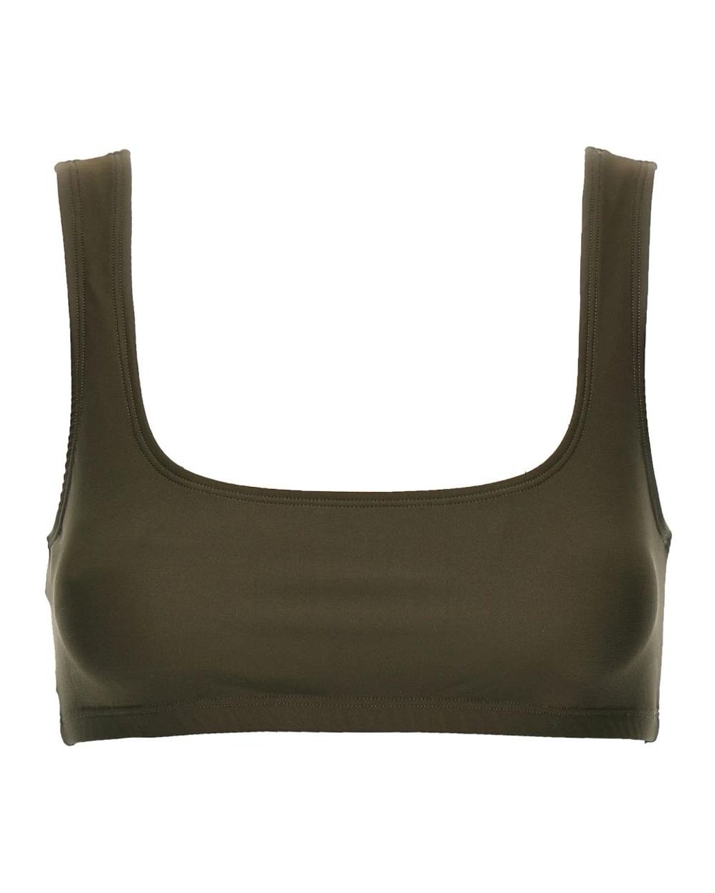 ANDAMANE Green Sleeveless Tops