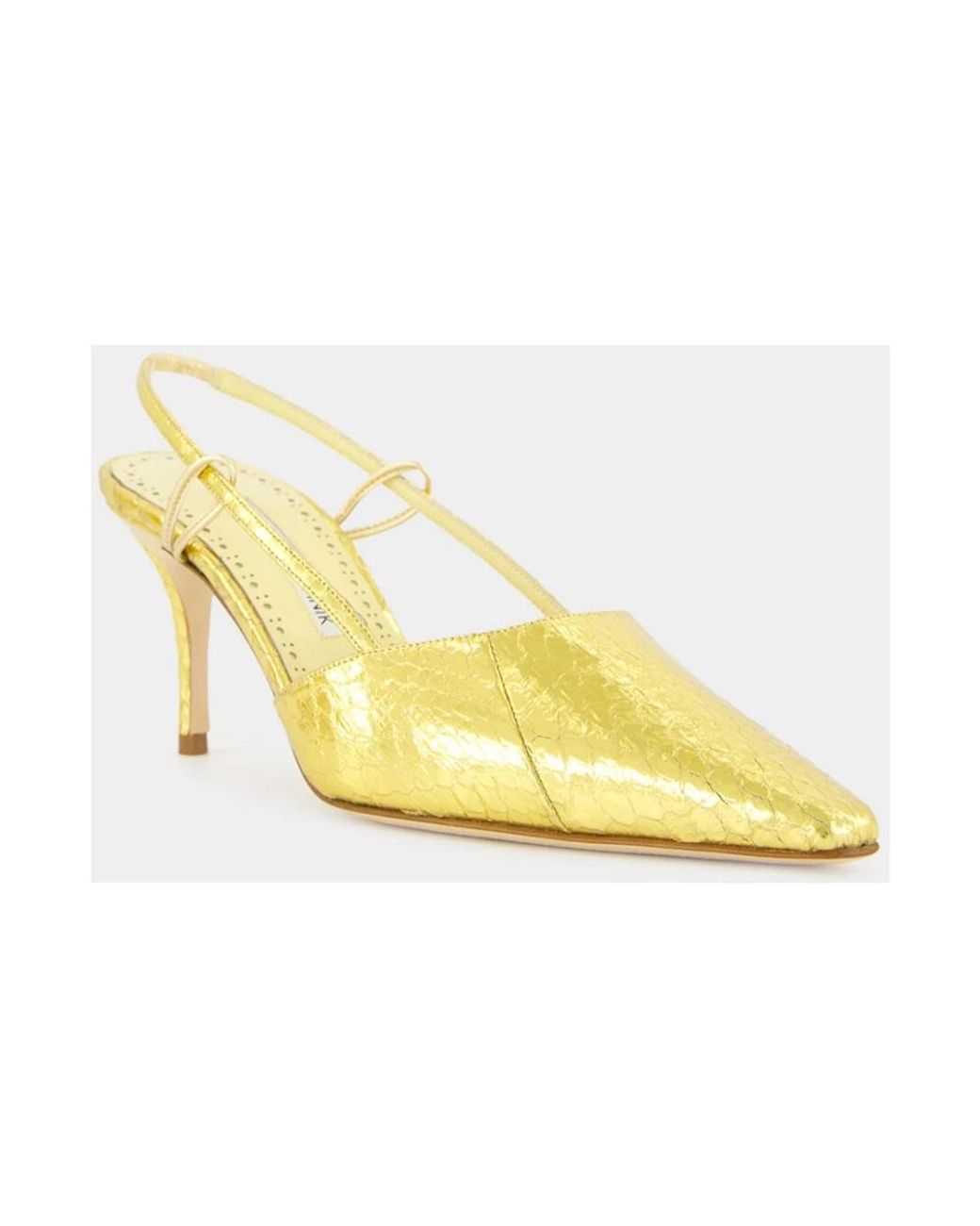 Manolo Blahnik Yellow Pumps