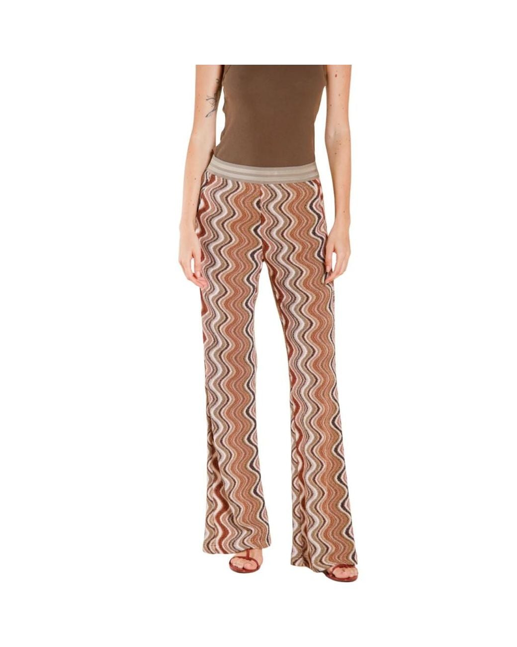 Mason's Brown Wide Trousers