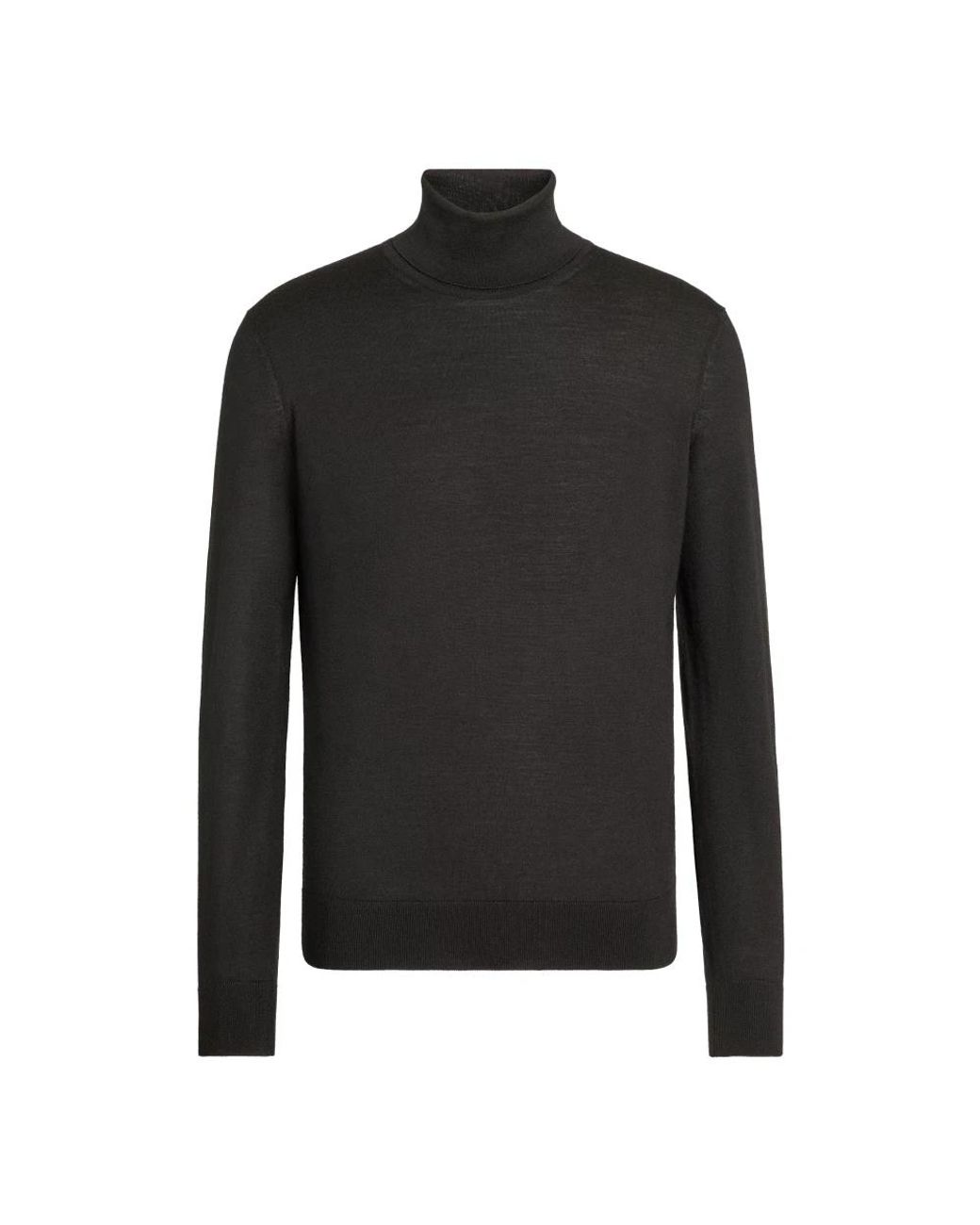 Zegna Black Cashmere Knitwear for men