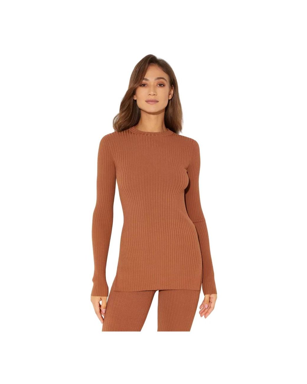 Nanushka Brown Round-Neck Knitwear