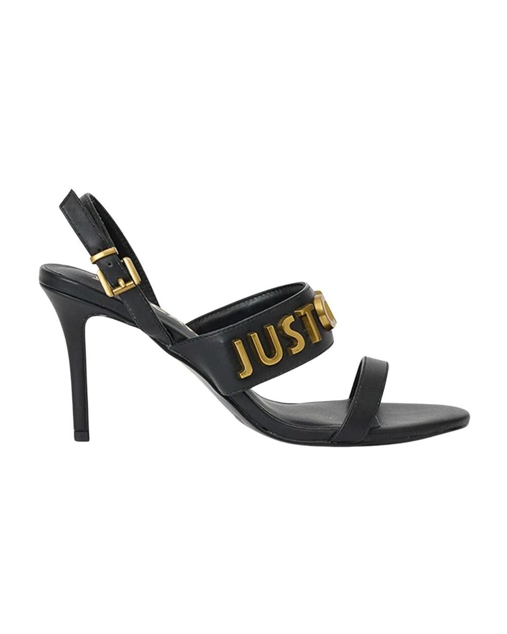 Just Cavalli Black High Heel Sandals