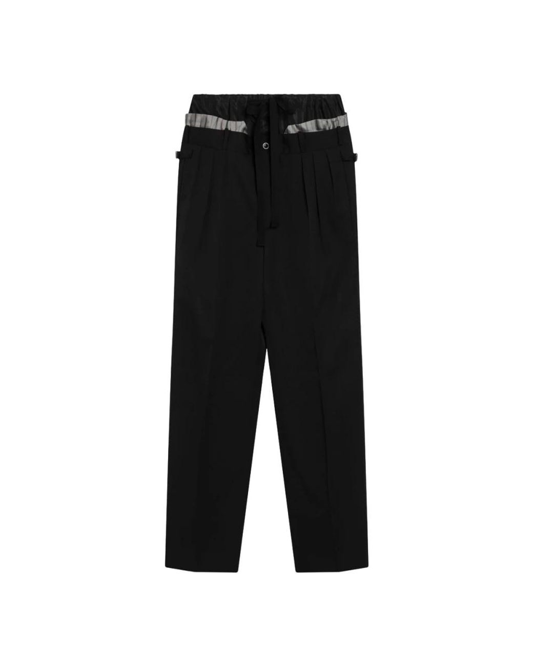 Maison Margiela Black Straight Trousers for men