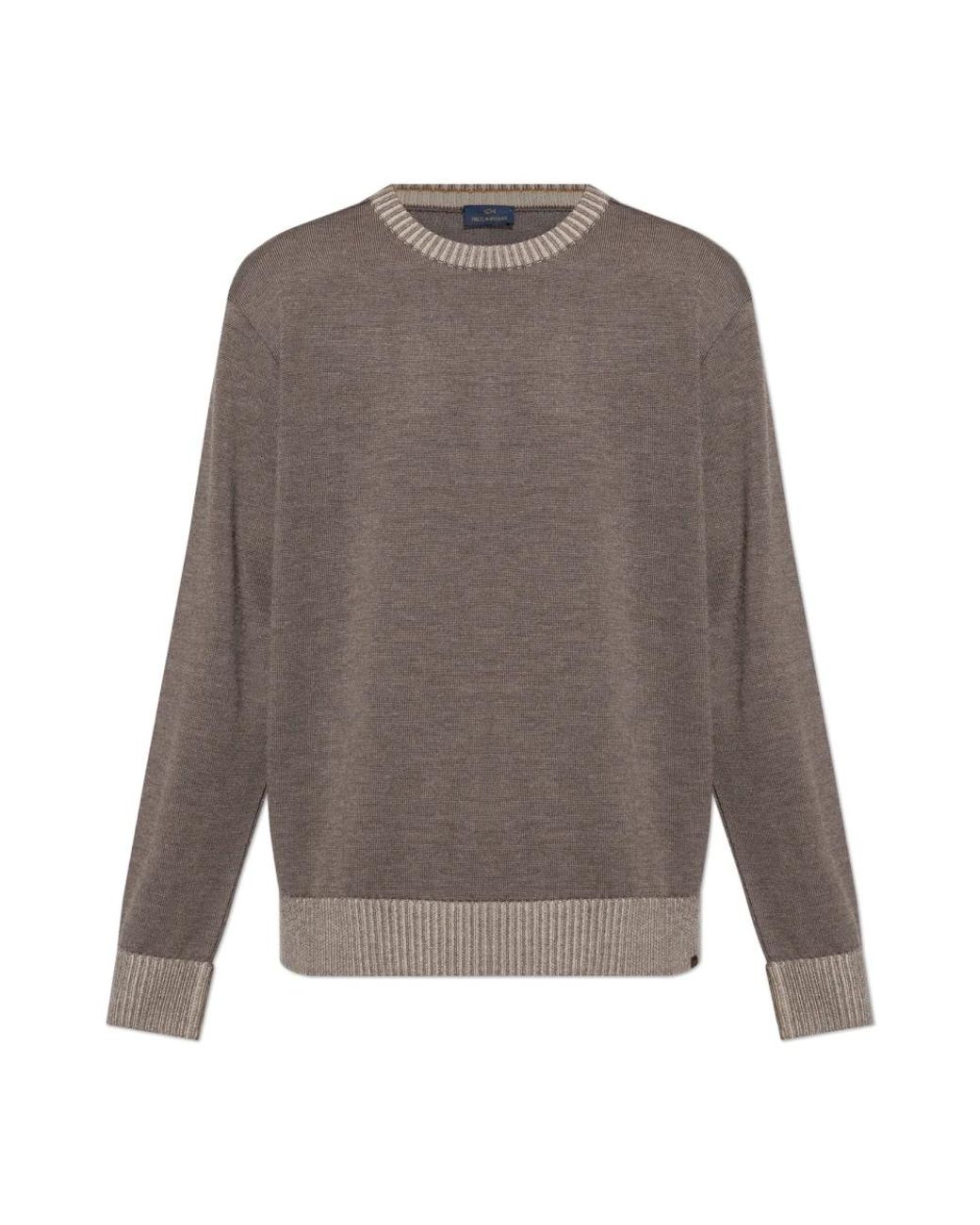 Paul & Shark Gray Round-Neck Knitwear for men