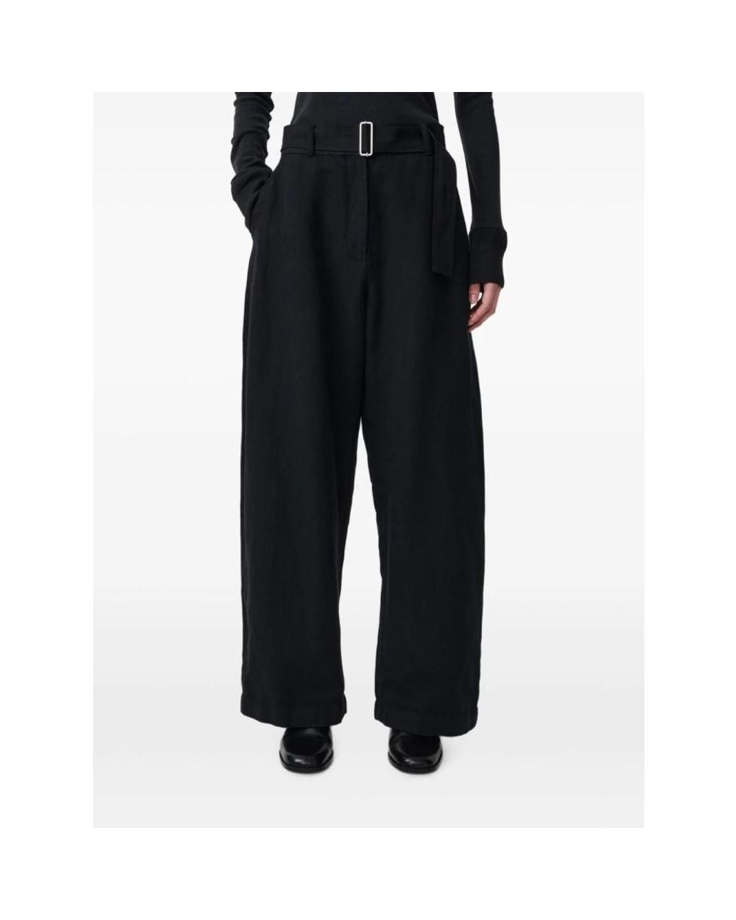 Studio Nicholson Black Wide Trousers