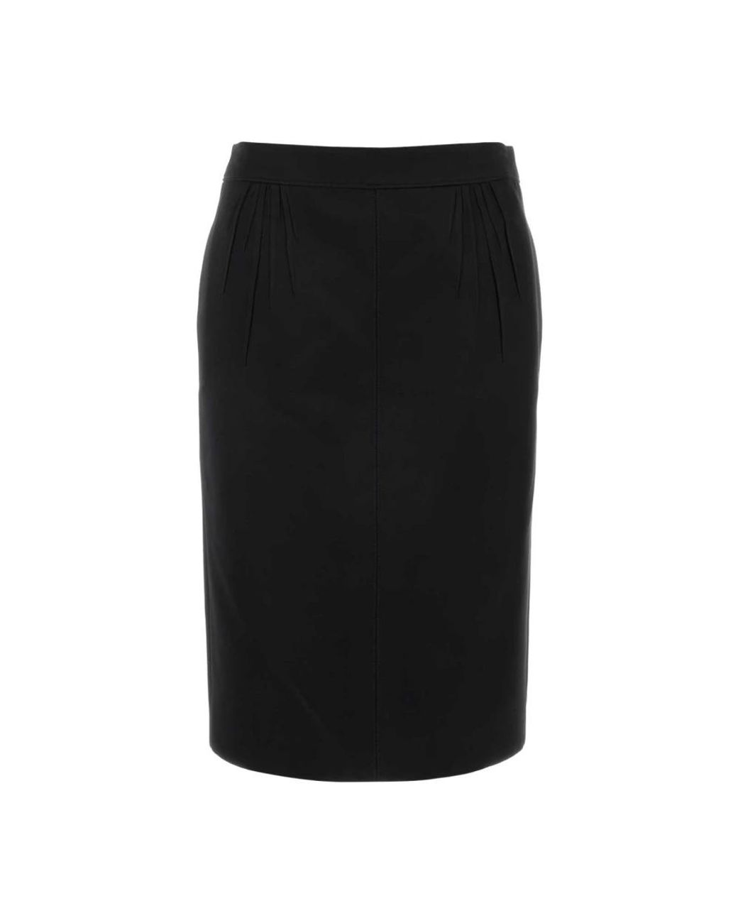 Saint Laurent Black Midi Skirts