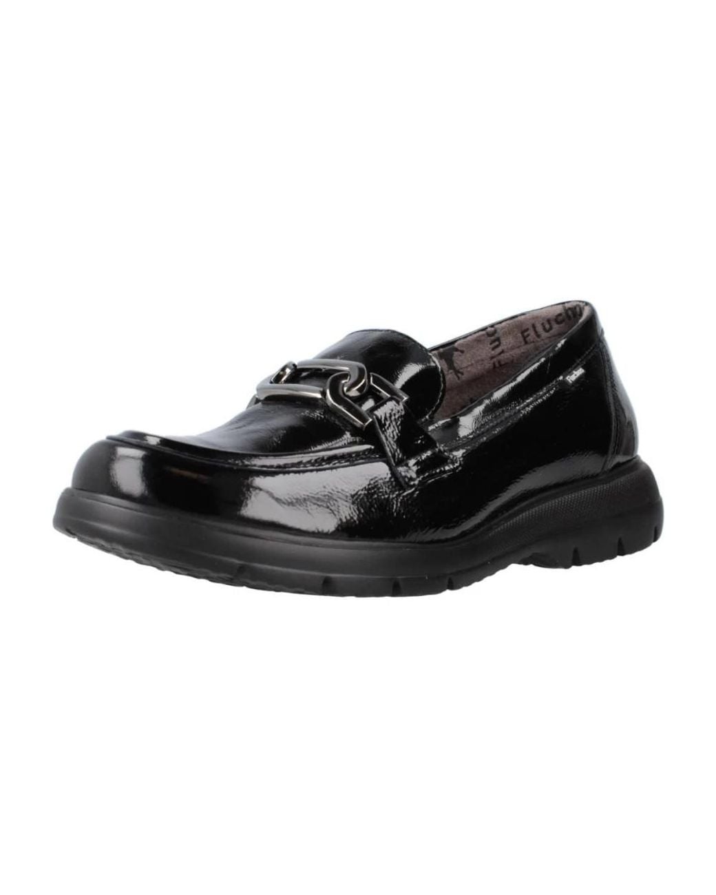 Fluchos Black Loafers