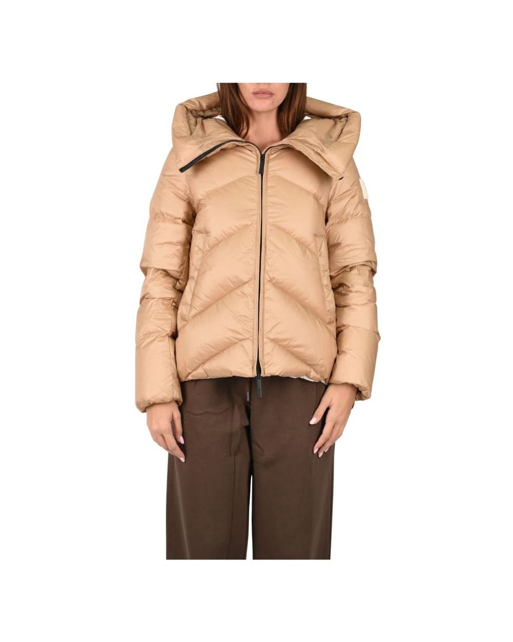 Down Jackets AFTER LABEL de color Brown