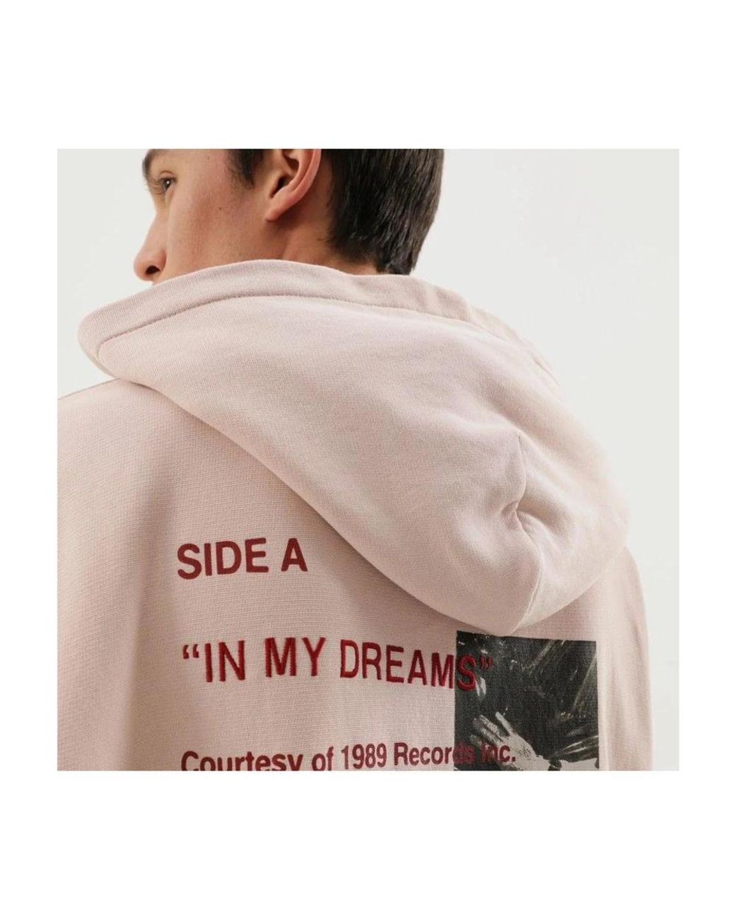 1989 STUDIO Pink Hoodies for men