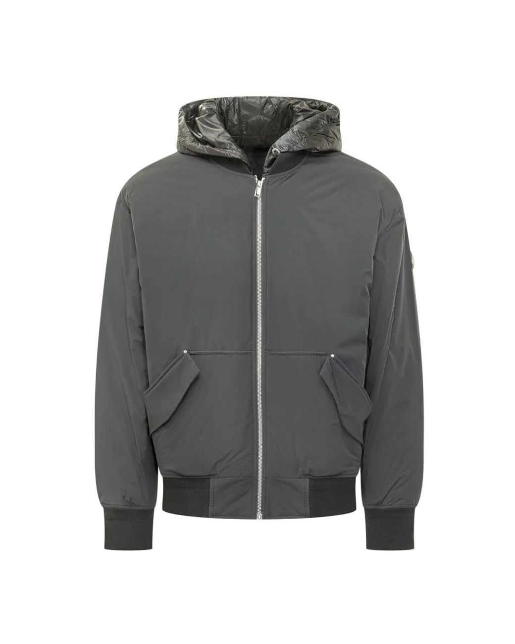 Moose Knuckles Gray Bomber Jackets for men