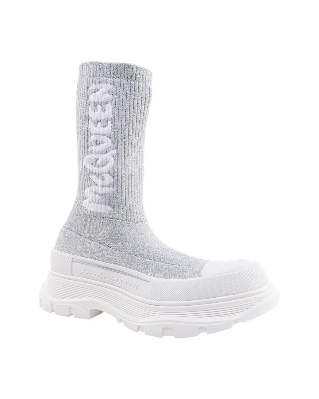 McQueen Gray Ankle Boots