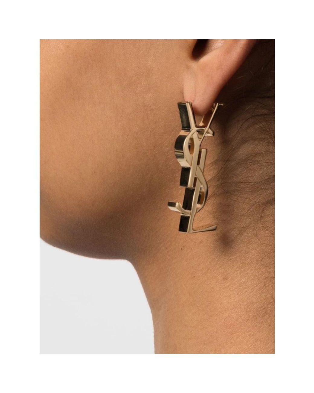 Saint Laurent Metallic Earrings