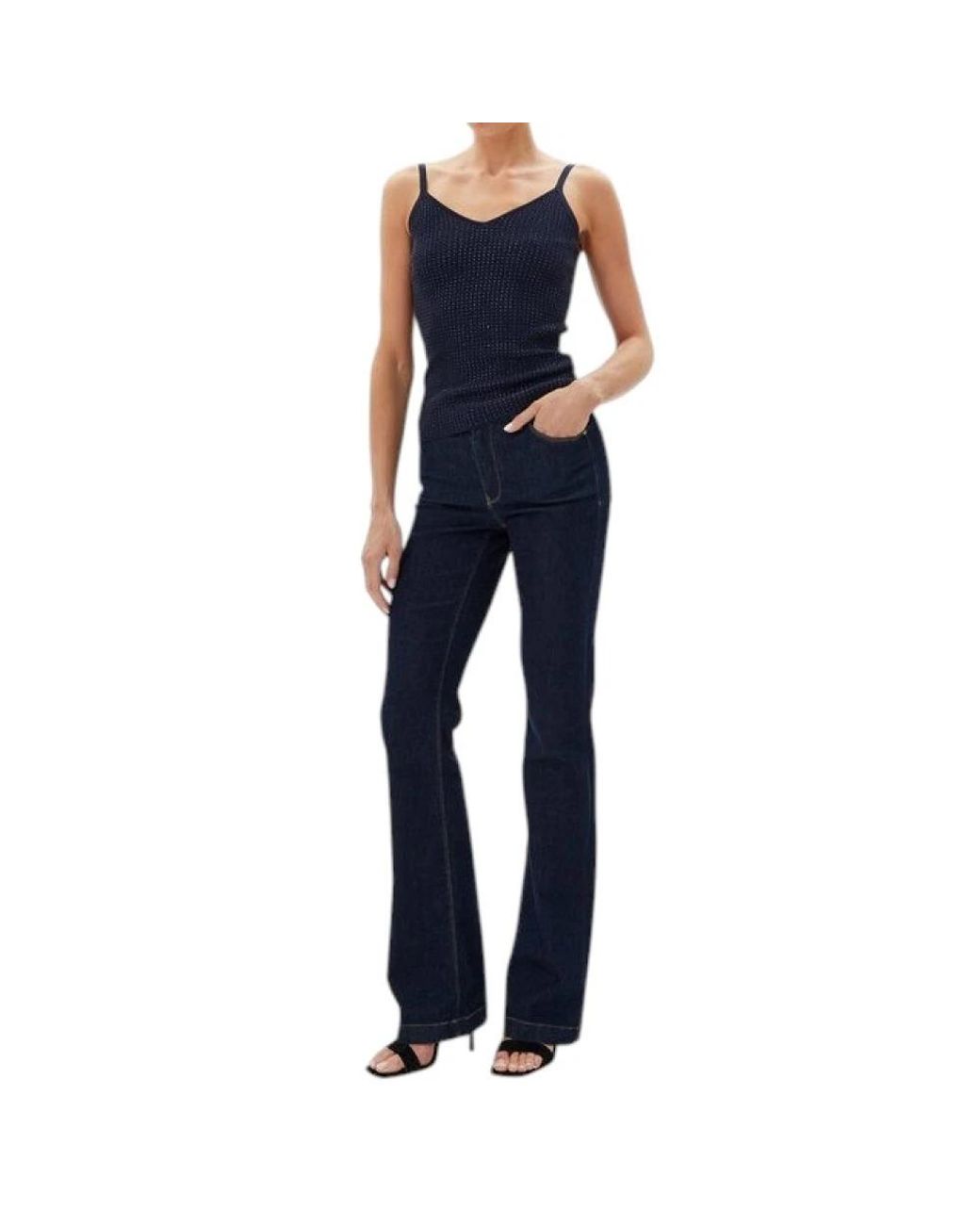 Fracomina Blue Sleeveless Tops