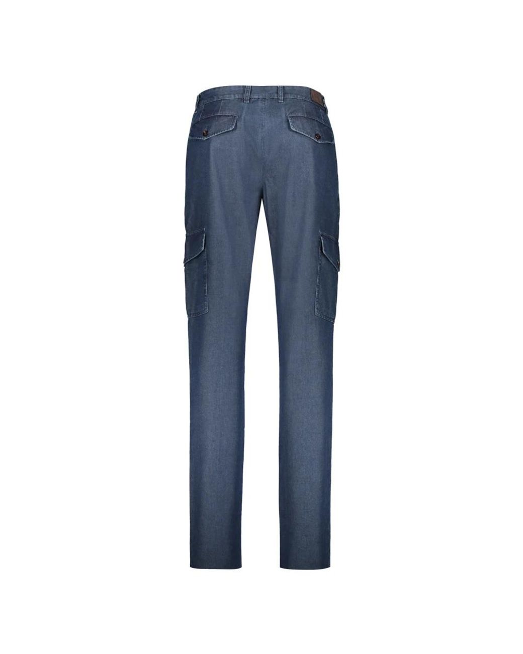 Moorer Blue Slim-Fit Trousers for men