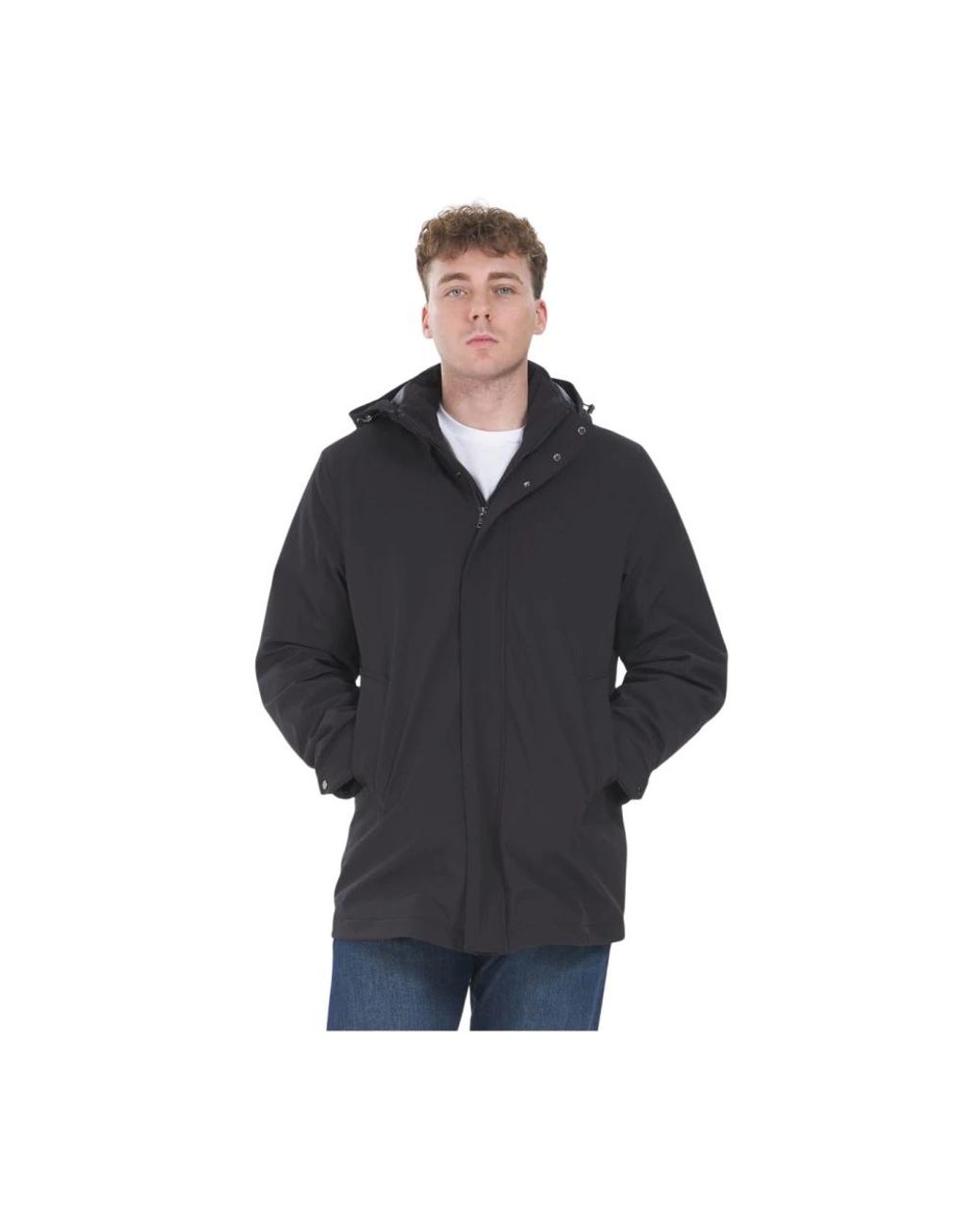 Woolrich Jassen ,Zwart ,Barrow Mac Coat in het Blue voor heren