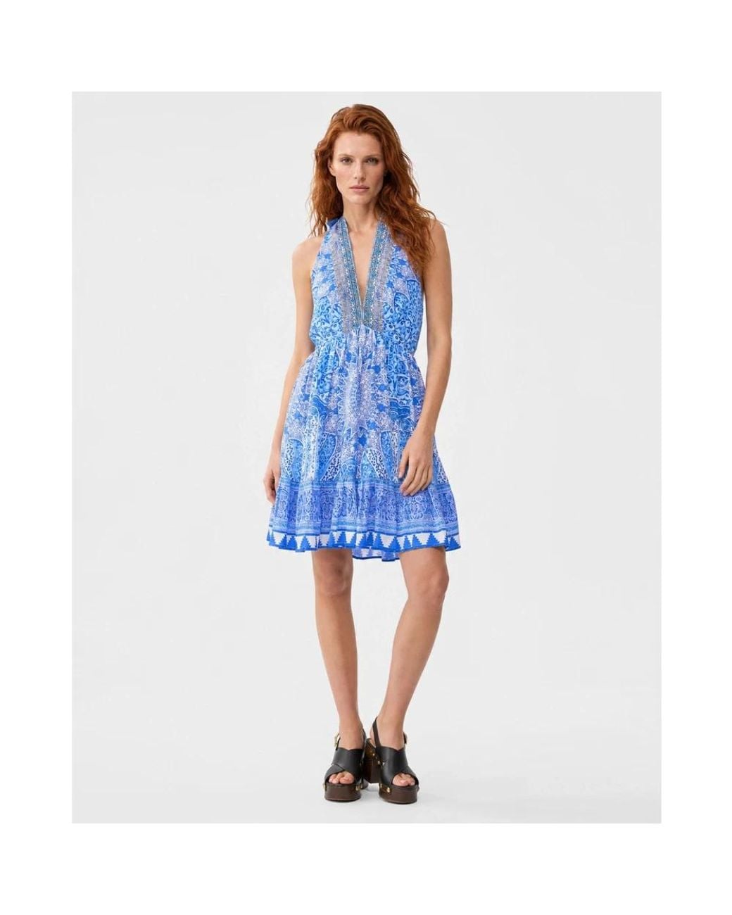 Camilla Blue Short Dresses