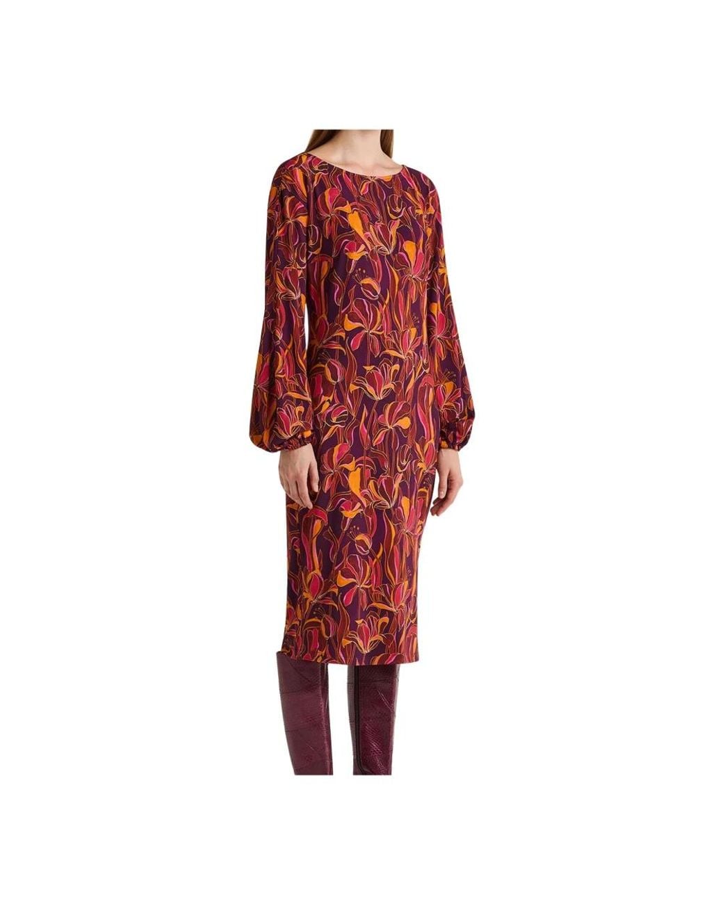 Midi Dresses Maliparmi en coloris Red