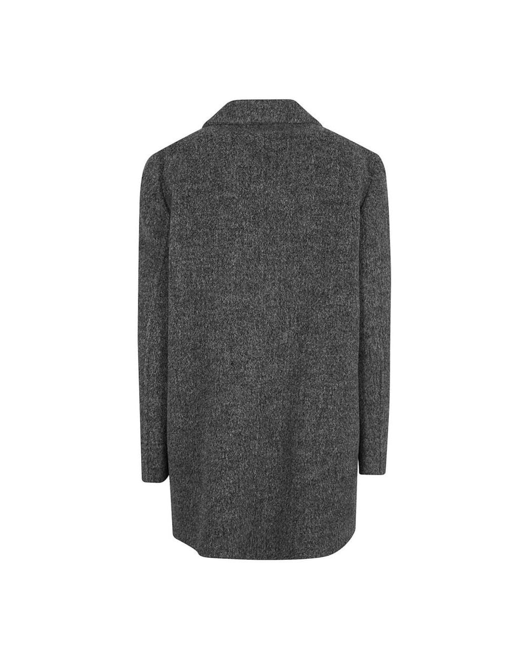 Jil Sander Gray Double-Breasted Coats
