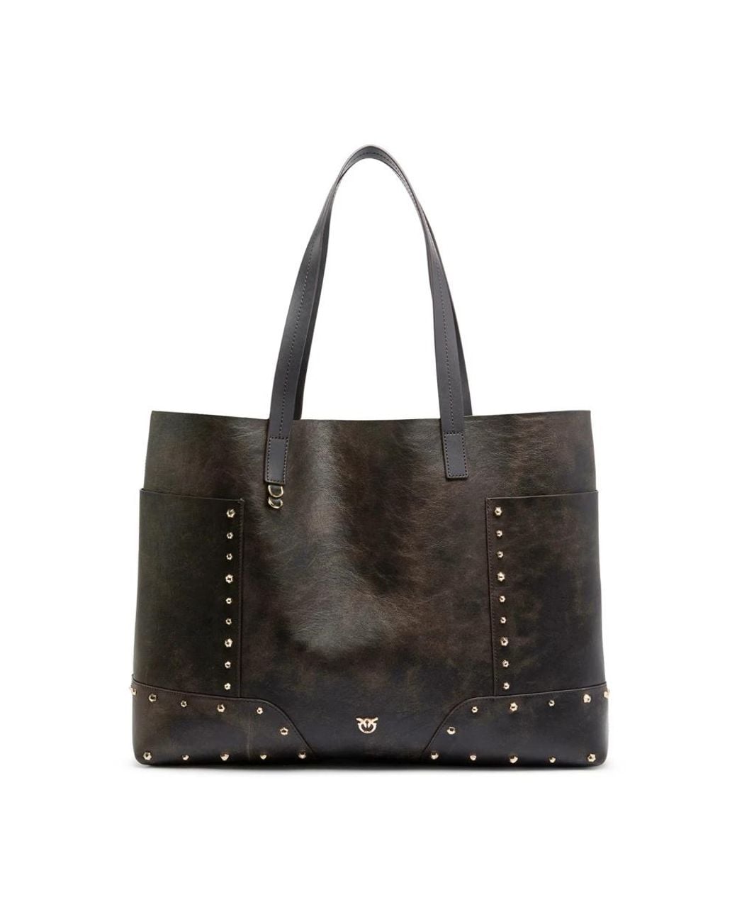 Pinko Tote Bag Studs Patch Cloud in het Black