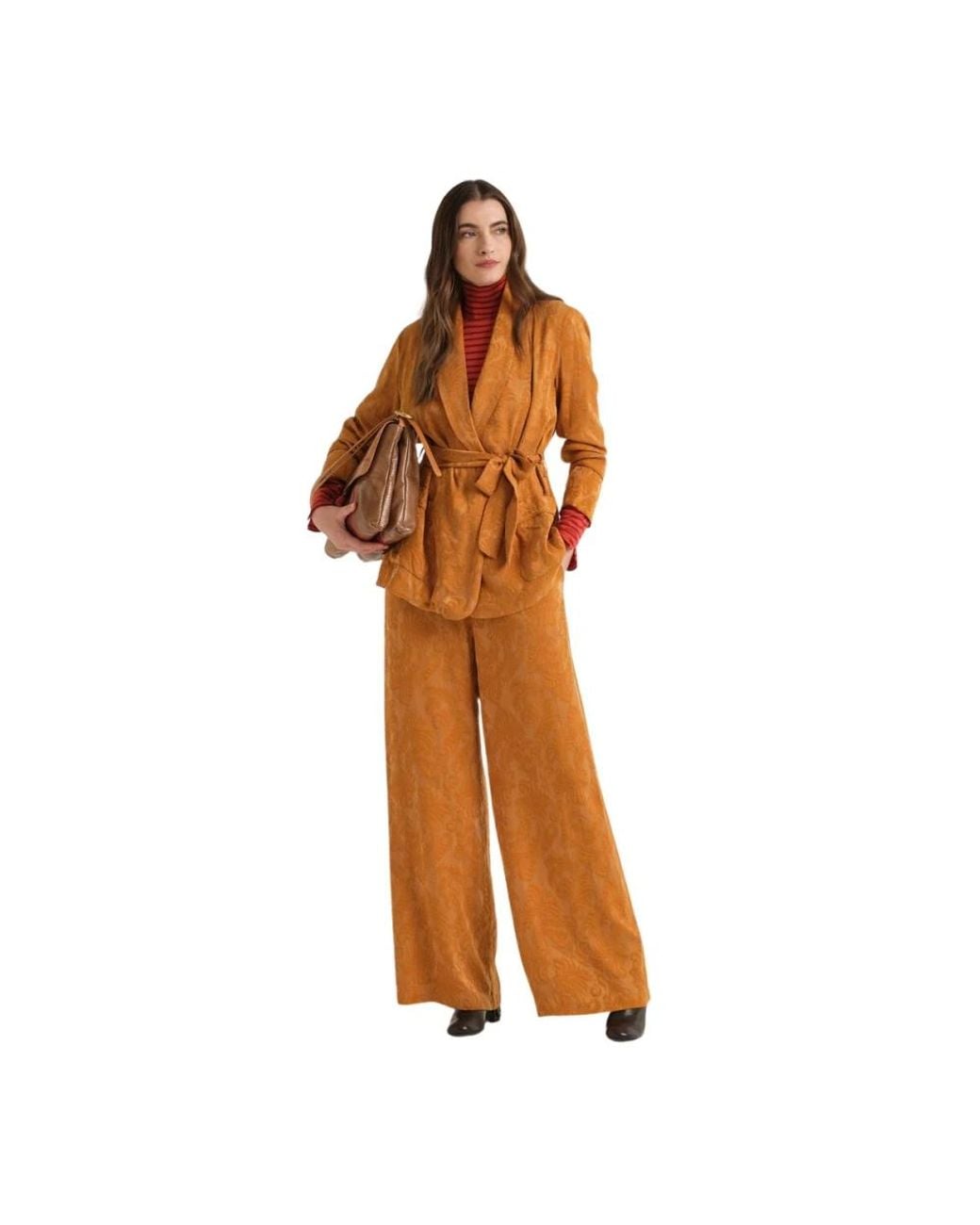 Maliparmi Brown Wide Trousers