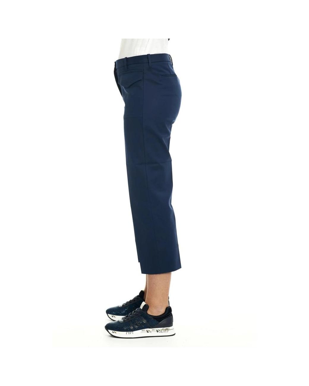 Nine:inthe:morning Blue Cropped Trousers