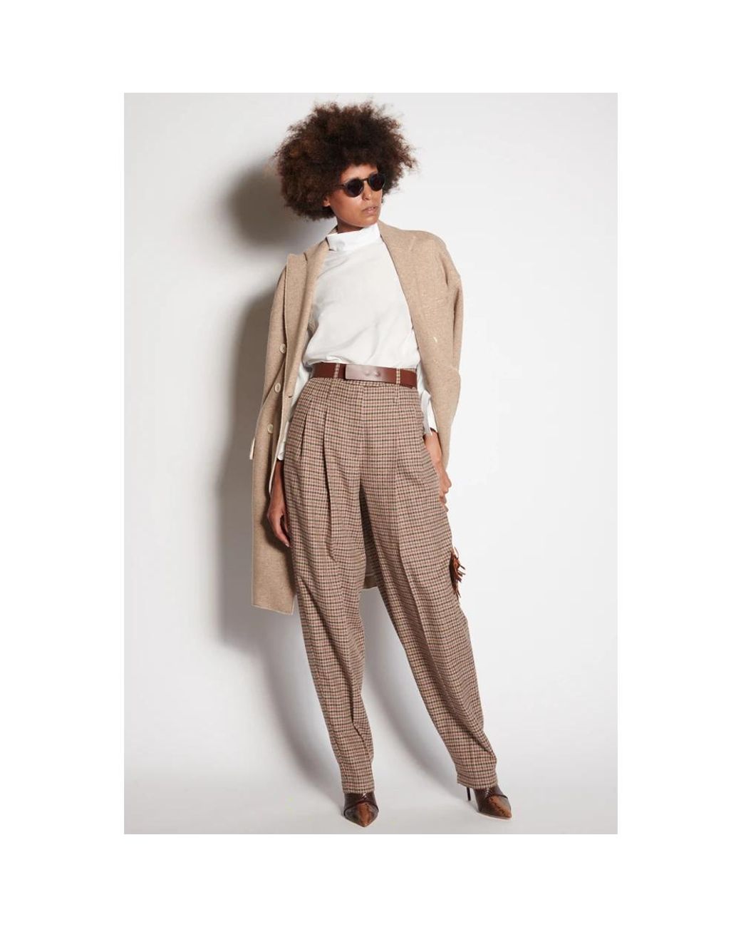 Jejia Brown Wide Trousers