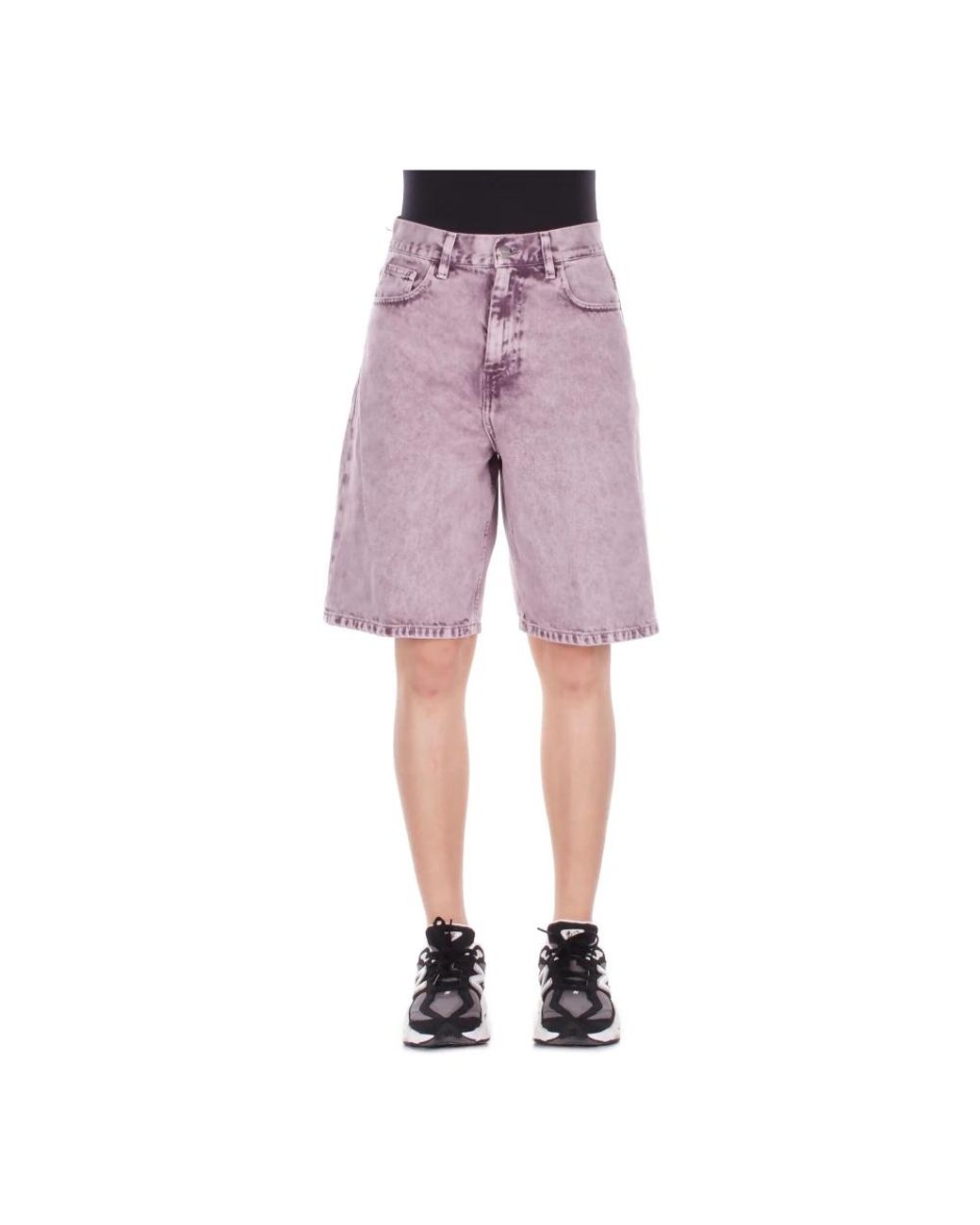Carhartt Purple Denim Shorts