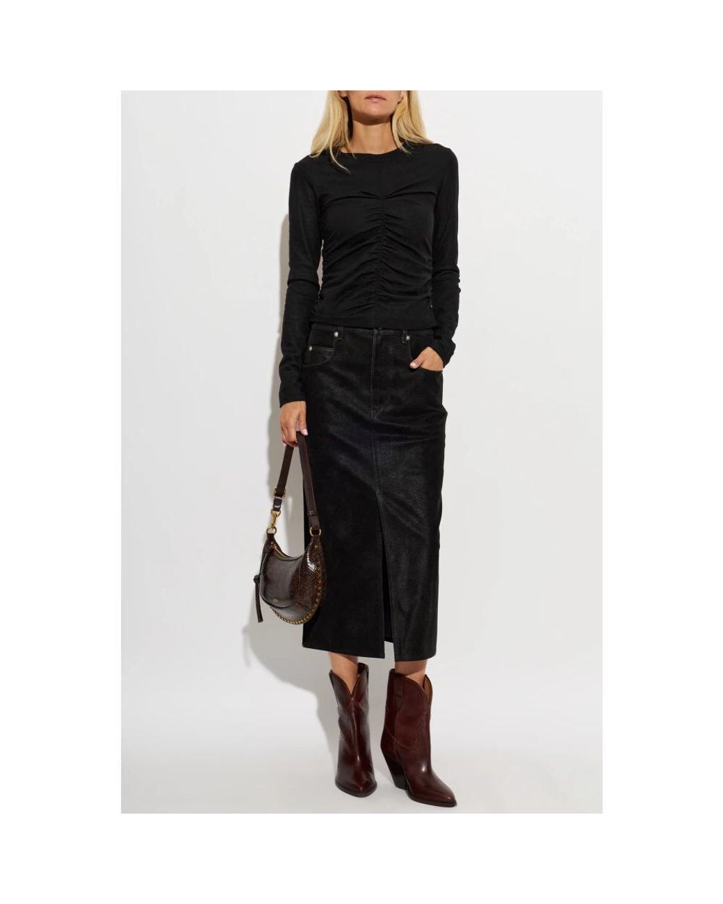Isabel Marant Black Long Sleeve T-Shirts