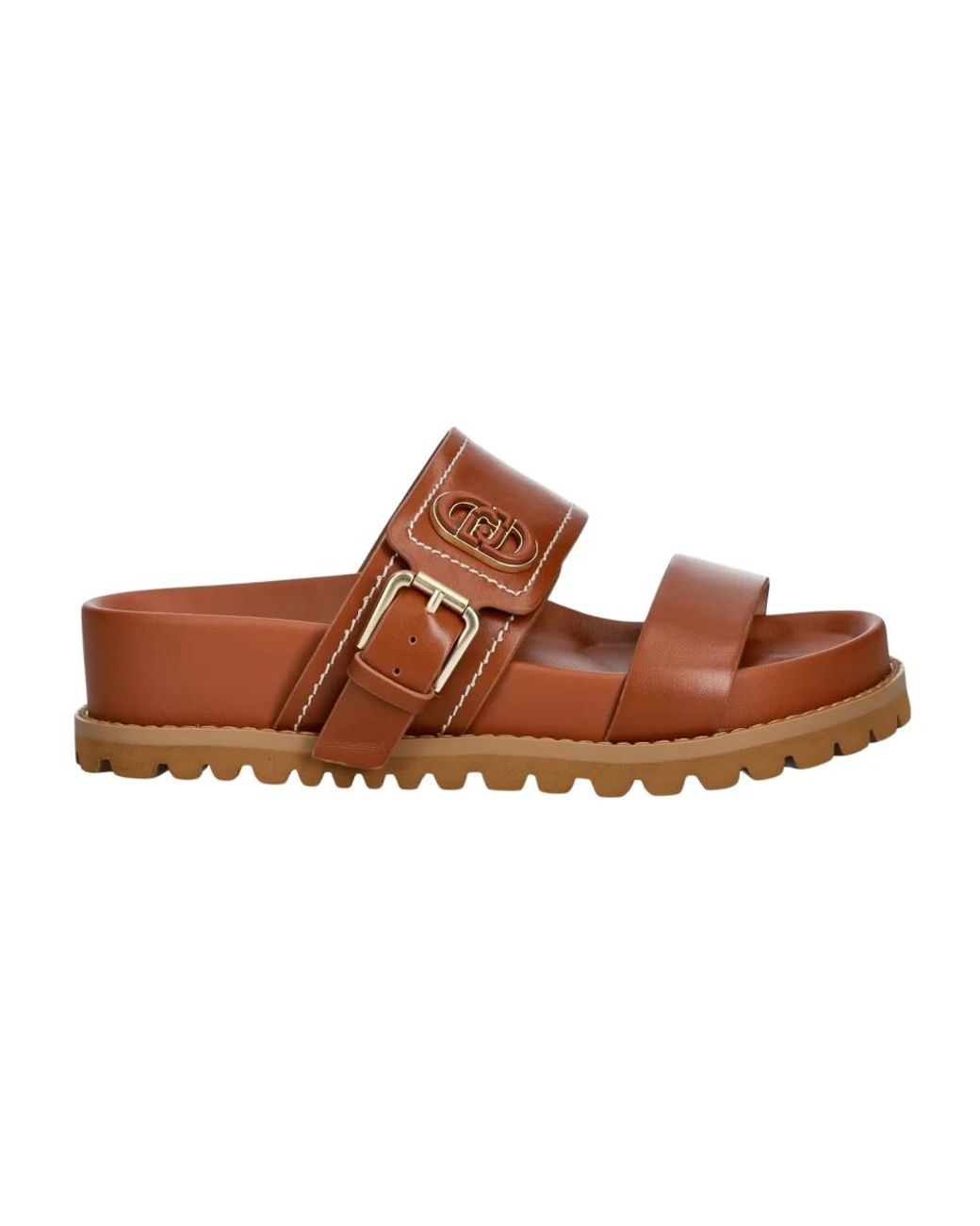 Sliders Liu Jo en coloris Brown