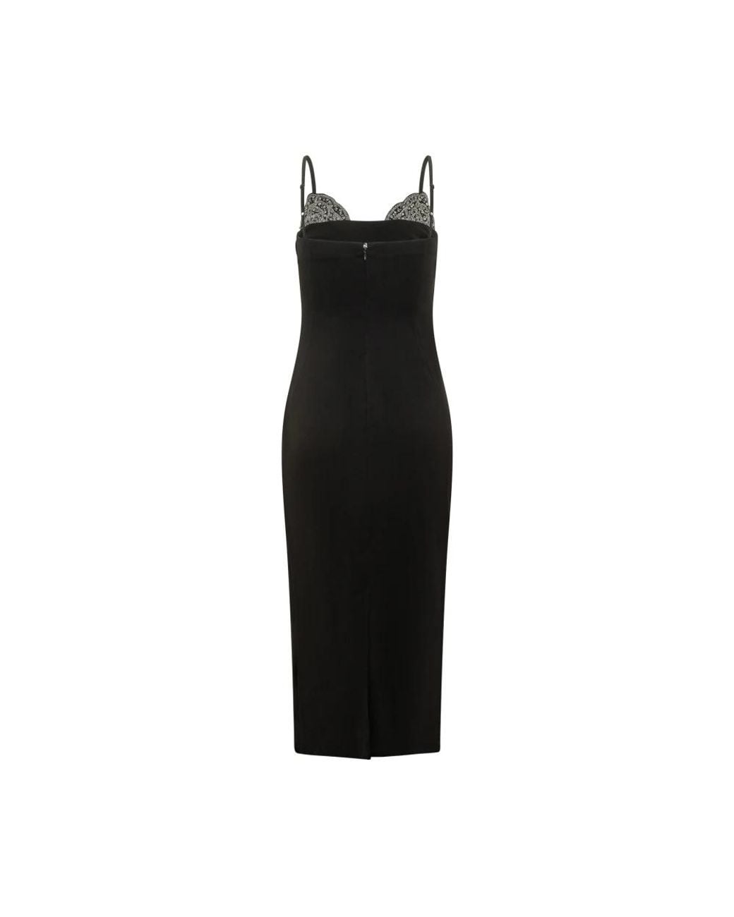 Pinko Black Chic Midi Suit With Jewel-Trim Details