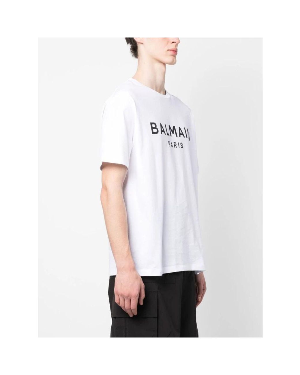 T-Shirts Balmain de hombre de color White
