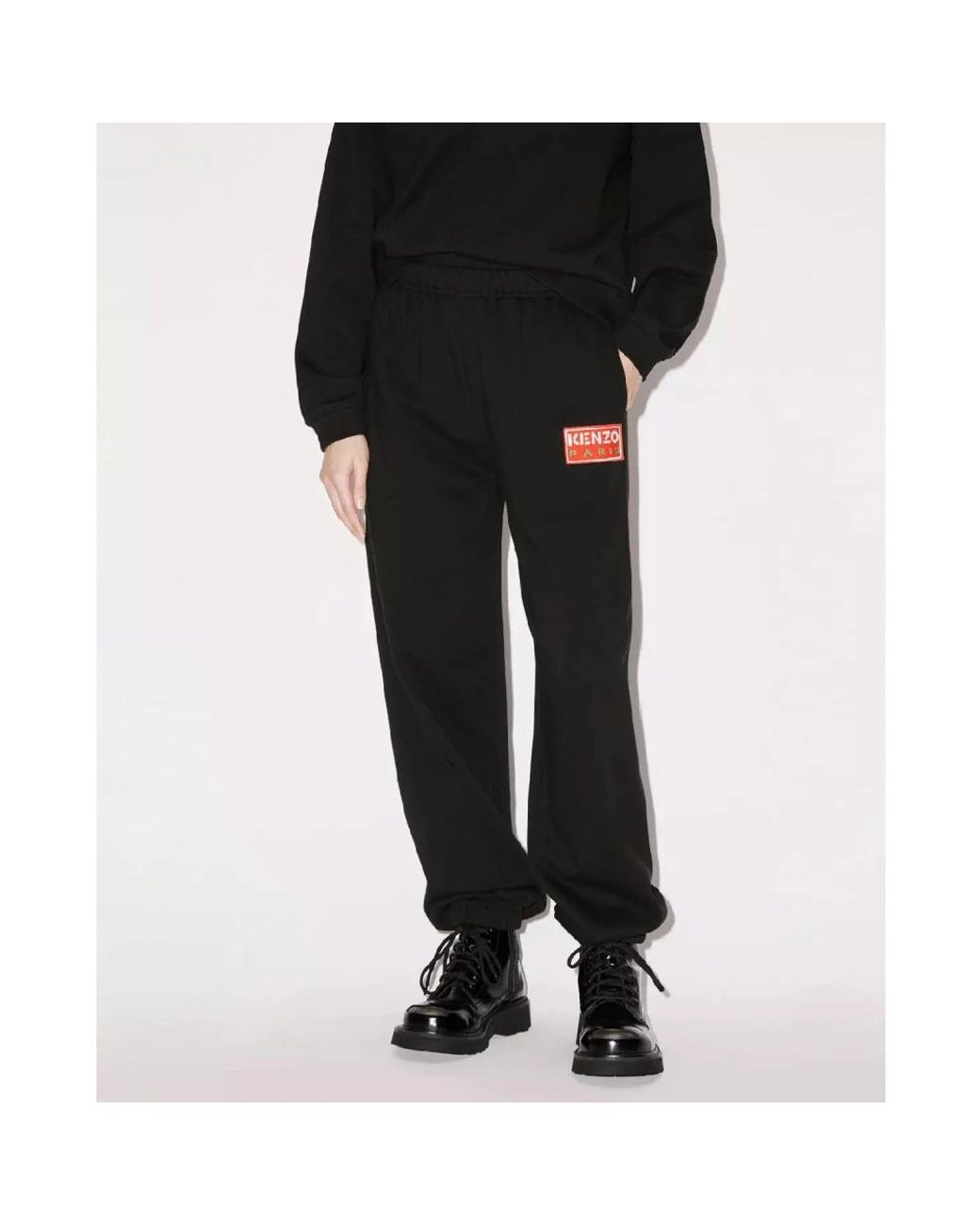 Pantaloni da allenamento neri con logo di KENZO in Black